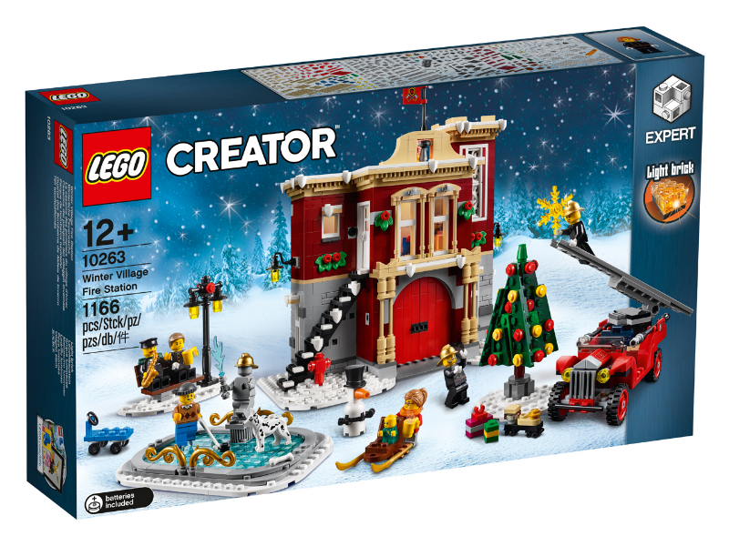 Box art for LEGO Creator Winter Village Fire Station 10263