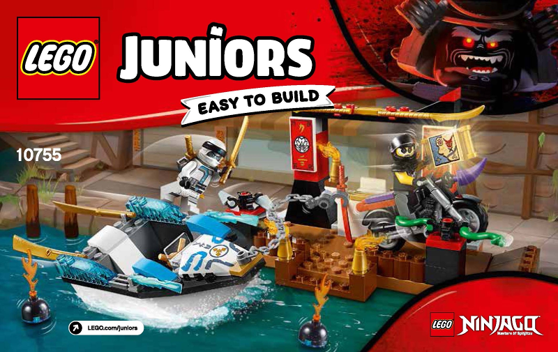 Instructions for LEGO (Instructions) for Set 10755 Zane's Ninja Boat Pursuit  10755-1