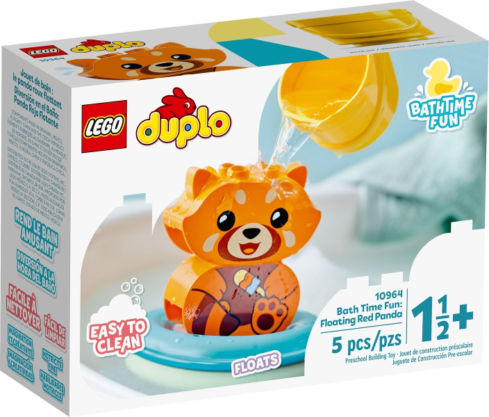 Box art for LEGO DUPLO Bath Time Fun: Floating Red Panda 10964