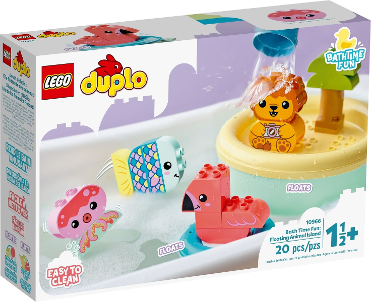 Box art for LEGO DUPLO Bath Time Fun: Floating Animal Island 10966