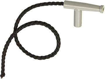 Display of LEGO part no. 194cx1a Minifigure, Utensil Hose Nozzle Simple with 13L Black String  which is a Light Gray Minifigure, Utensil Hose Nozzle Simple with 13L Black String 