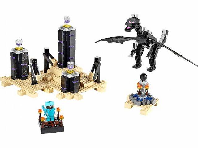 Display for LEGO Minecraft The Ender Dragon 21117