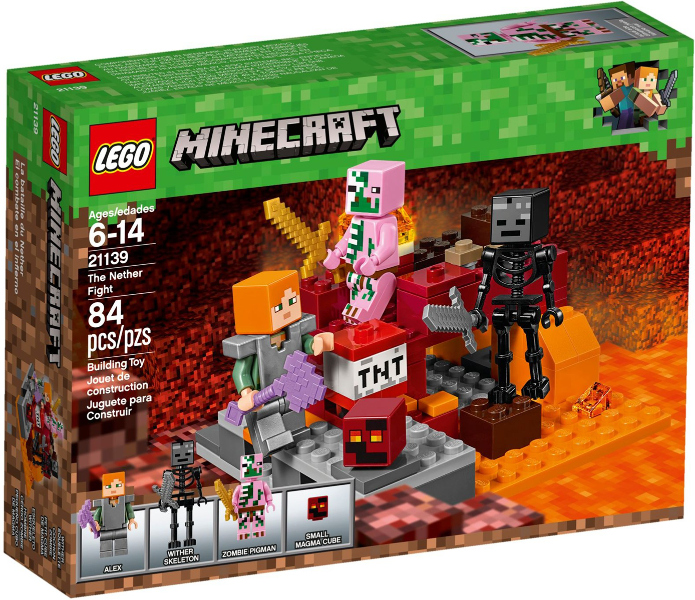 Box art for LEGO Minecraft The Nether Fight 21139