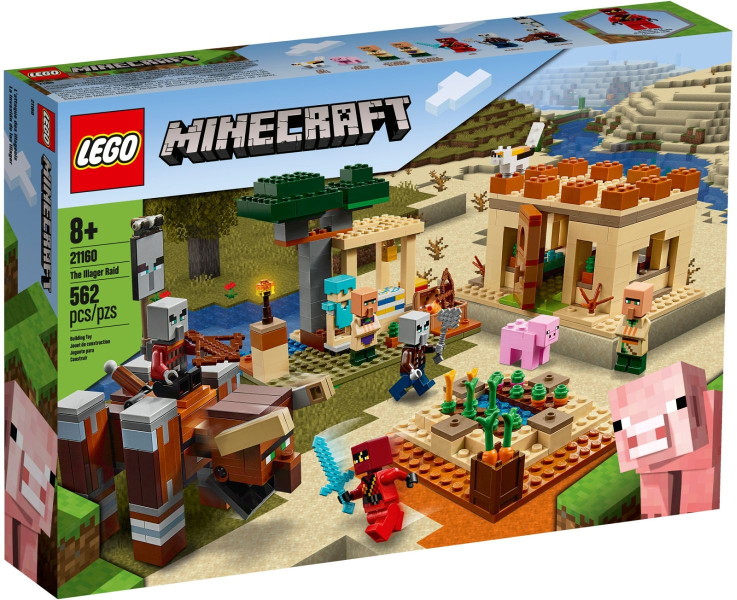Box art for LEGO Minecraft The Illager Raid 21160