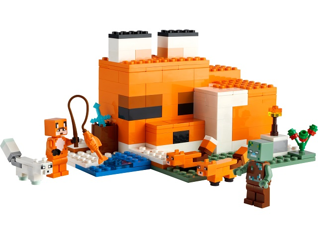 Display for LEGO Minecraft The Fox Lodge 21178