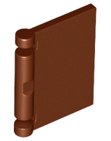 Display of LEGO part no. 24093 Minifigure, Utensil Book Cover  which is a Reddish Brown Minifigure, Utensil Book Cover 