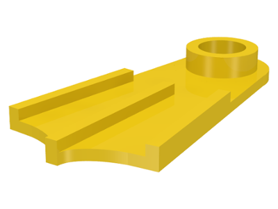 Display of LEGO part no. 2599a Minifigure Footgear Flipper  which is a Yellow Minifigure Footgear Flipper 