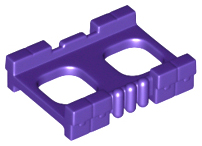 Display of LEGO part no. 27145 Minifigure Utility Belt  which is a Dark Purple Minifigure Utility Belt 
