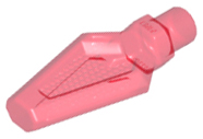 Display of LEGO part no. 27257 Minifigure, Weapon Spear Tip  which is a Trans-Red Minifigure, Weapon Spear Tip 