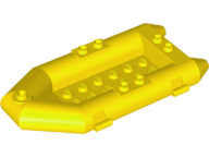 Display of LEGO part no. 30086 Boat, Rubber Raft, Small  which is a Yellow Boat, Rubber Raft, Small 