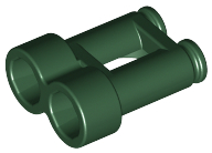 Display of LEGO part no. 30162 Minifigure, Utensil Binoculars Town  which is a Dark Green Minifigure, Utensil Binoculars Town 