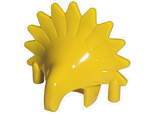 Display of LEGO part no. 30276 Minifigure, Headgear Headdress Jungle  which is a Yellow Minifigure, Headgear Headdress Jungle 