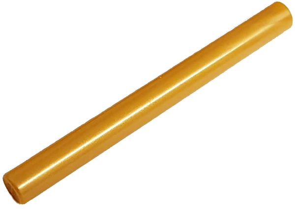 Display of LEGO part no. 30374 Bar   4L (Lightsaber Blade / Wand)  which is a Pearl Gold Bar   4L (Lightsaber Blade / Wand) 