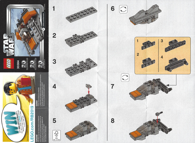 Instructions for LEGO (Instructions) for Set 30384 Snowspeeder, Mini polybag  30384-1