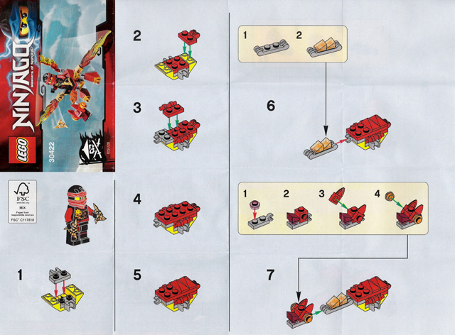 Instructions for LEGO (Instructions) for Set 30422 Kai's Mini Dragon polybag  30422-1