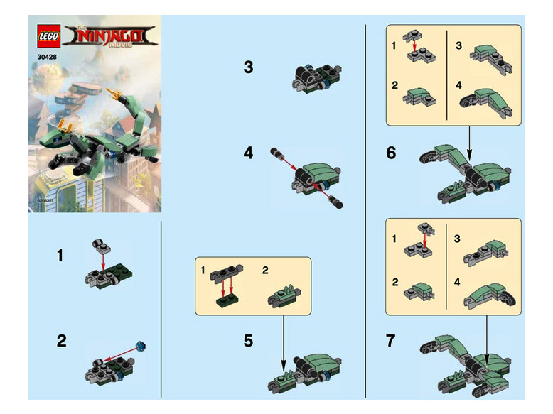 Green ninja dragon lego set sales