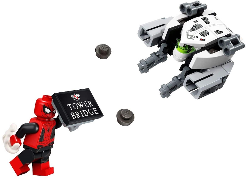 Box art for LEGO Super Heroes Spider-Man Bridge Battle polybag 30443
