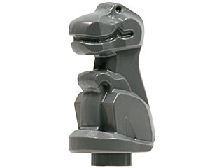 Display of LEGO part no. 30464 Dinosaur Baby Sitting  which is a Dark Bluish Gray Dinosaur Baby Sitting 