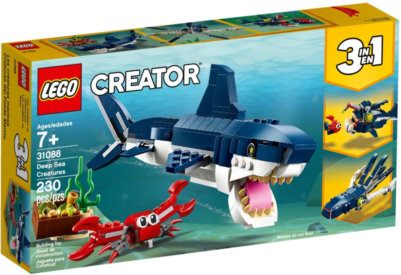 Box art for LEGO Creator Deep Sea Creatures 31088