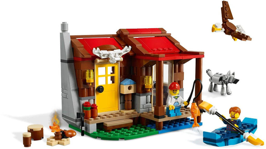 Display of LEGO Creator Outback Cabin 31098