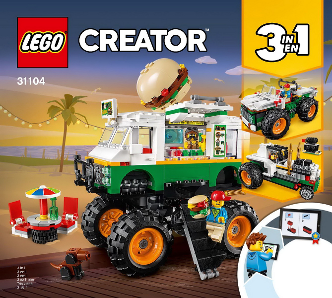 Instructions for LEGO (Instructions) for Set 31104 Monster Burger Truck  31104-1