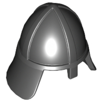 Part 3844 Minifigure, Headgear Helmet Castle with Neck Protector
