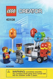 Instructions for LEGO (Instructions) for Set 40108 Balloon Cart polybag  40108-1