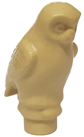 Display of LEGO part no. 40232 Owl, Rounded Features  which is a Tan Owl, Rounded Features 