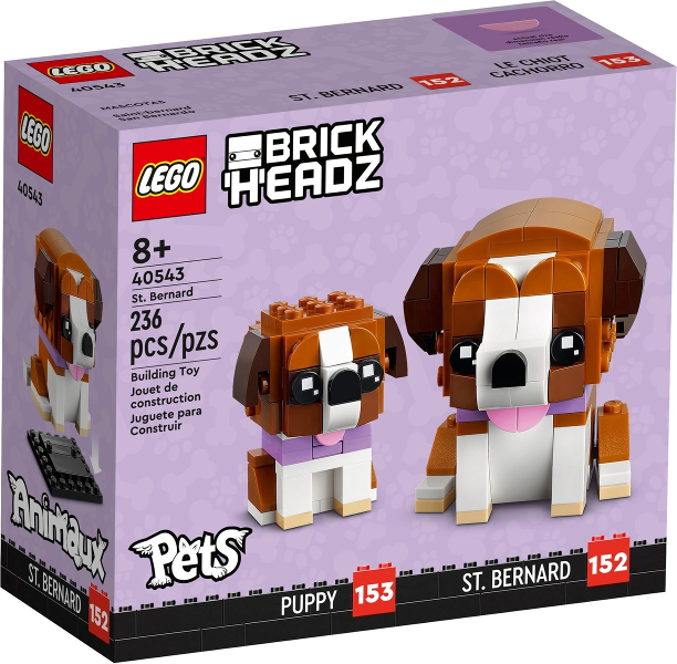 Box art for LEGO BrickHeadz St. Bernard 40543