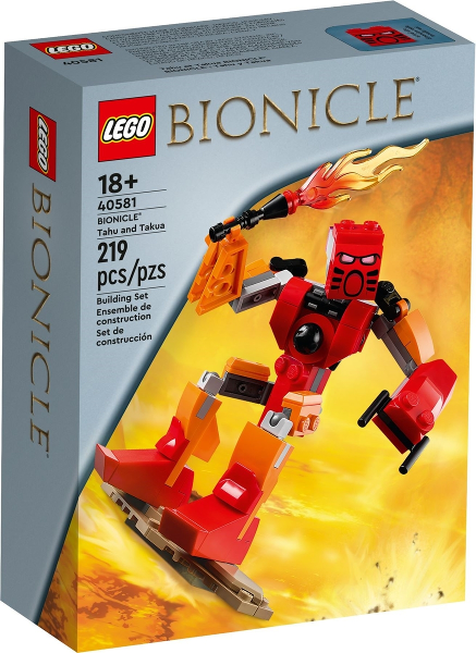 Box art for LEGO BIONICLE BIONICLE Tahu and Takua 40581