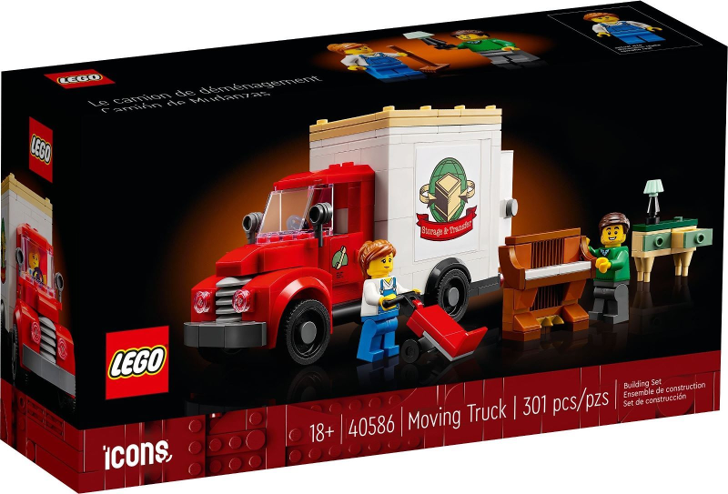 Box art for LEGO Promotional Moving Truck 40586