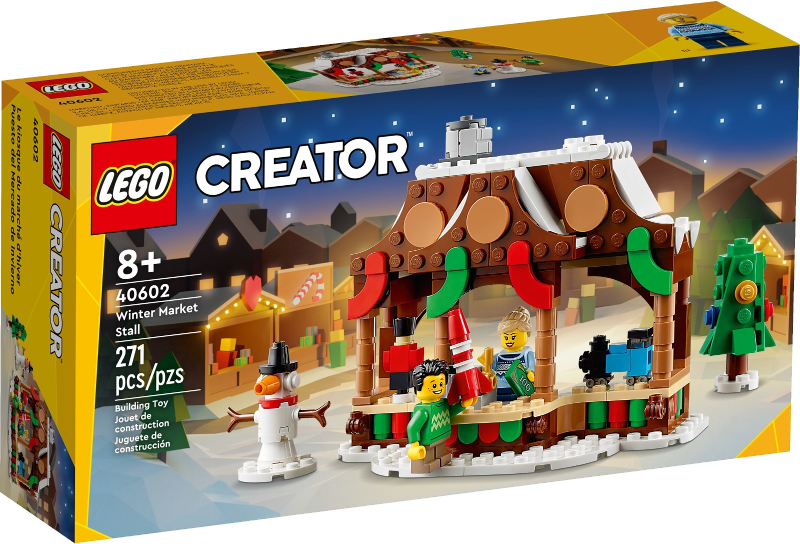Box art for LEGO Creator Winter Market Stall 40602