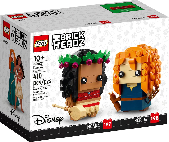 Box art for LEGO BrickHeadz Moana & Merida 40621