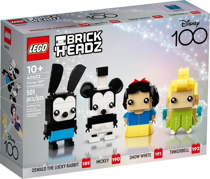 Box art for LEGO BrickHeadz Disney 100th Celebration 40622
