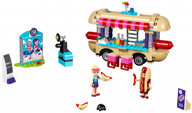 Display for LEGO Friends Amusement Park Hot Dog Van 41129