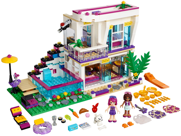 Display for LEGO Friends Livi's Pop Star House 41135
