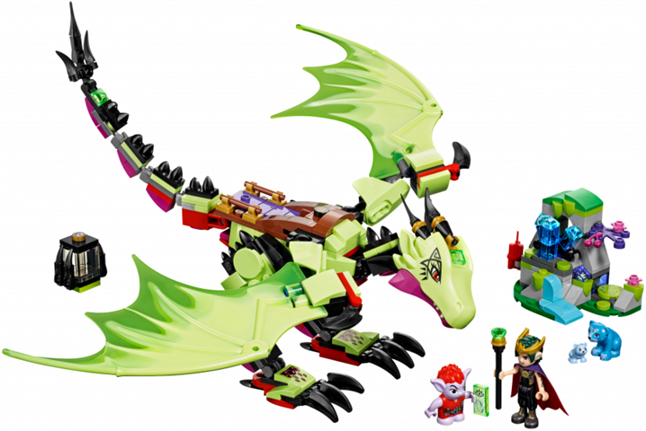 Display for LEGO Elves The Goblin King's Evil Dragon 41183