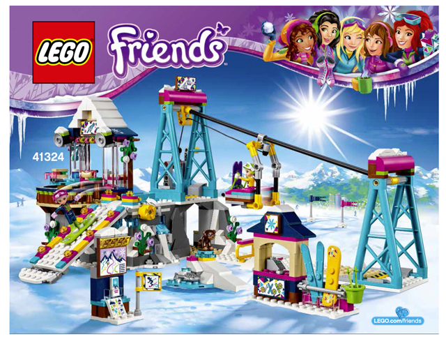 Lego snow resort ski lift hotsell