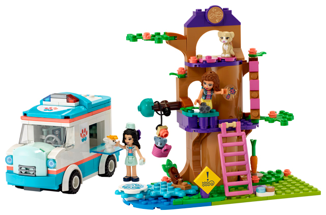 Display for LEGO Friends Vet Clinic Ambulance 41445