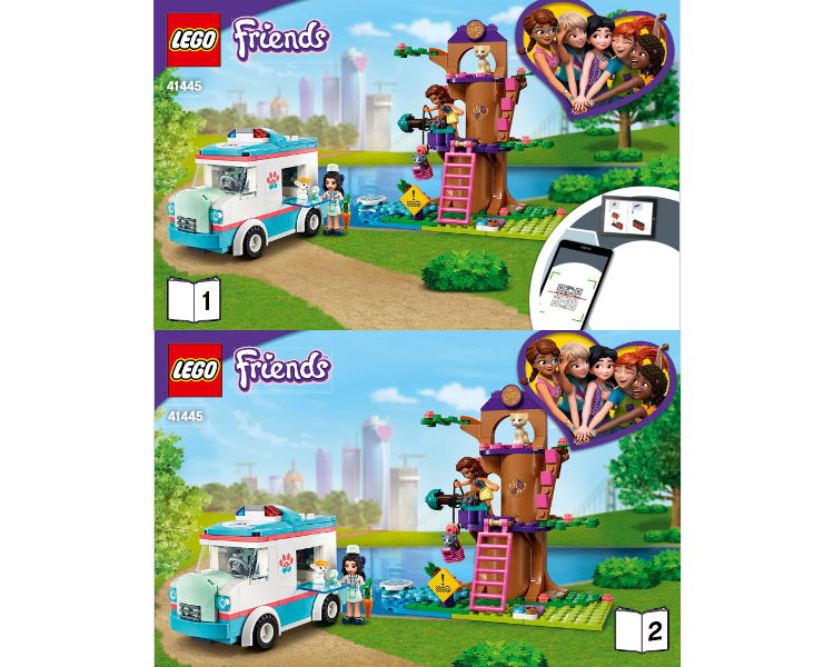 Instructions for LEGO (Instructions) for Set 41445 Vet Clinic Ambulance  41445-1