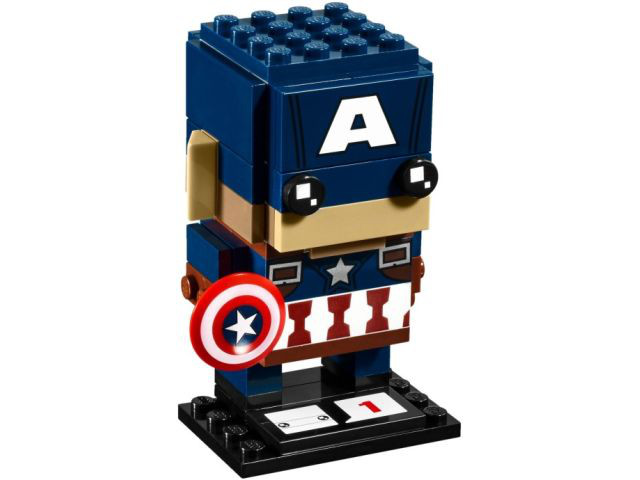 Display for LEGO BrickHeadz Captain America 41589