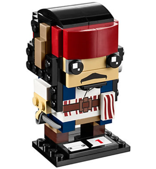 Display for LEGO BrickHeadz Captain Jack Sparrow 41593