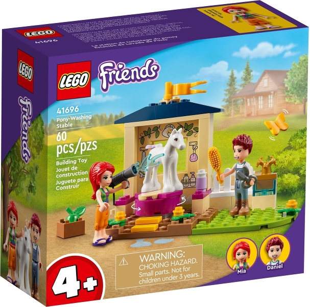 Box art for LEGO Friends Pony-Washing Stable 41696