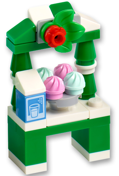 Box art for LEGO Holiday & Event Advent Calendar 2022, Friends (Day 21), Milk and Cupcakes Stall 41706-22