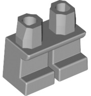 Display of LEGO part no. 41879 Legs Short  which is a Light Bluish Gray Legs Short 