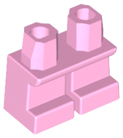 Display of LEGO part no. 41879 Legs Short  which is a Bright Pink Legs Short 
