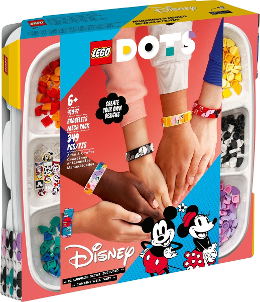 Box art for LEGO Dots Bracelets Mega Pack {Mickey and Friends} 41947