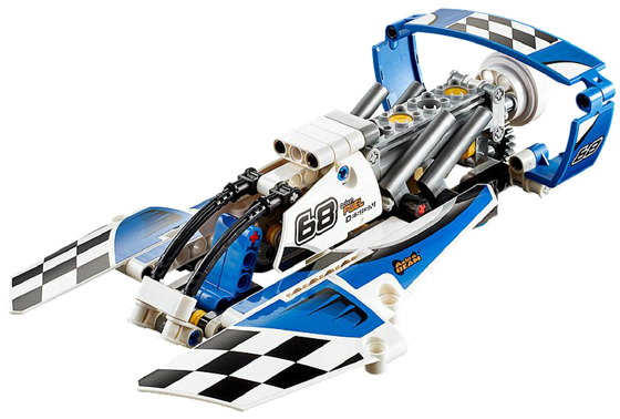 Display for LEGO Technic Hydroplane Racer 42045