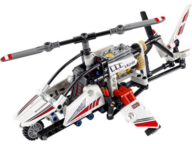 Display for LEGO Technic Ultralight Helicopter 42057
