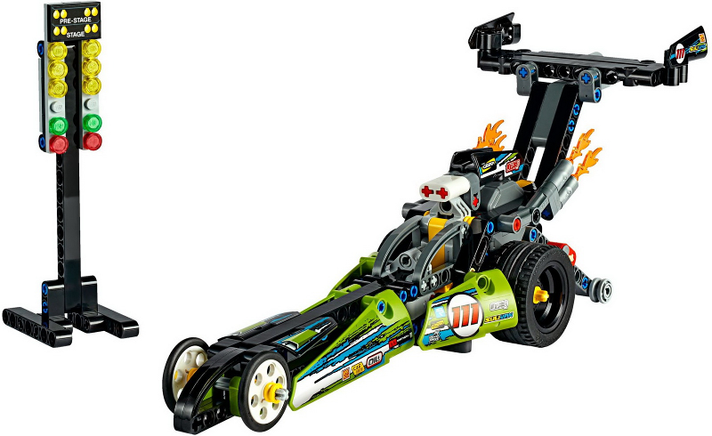 Display for LEGO Technic Dragster 42103